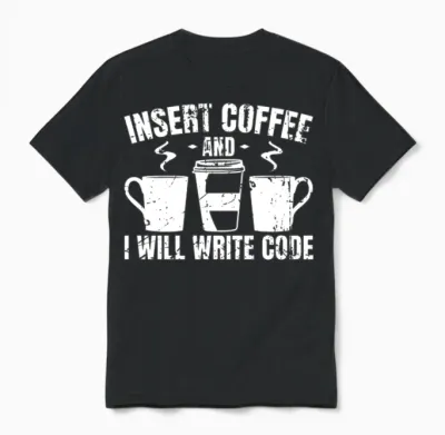 Programmer Funny Joke Unisex T-Shirt - Black