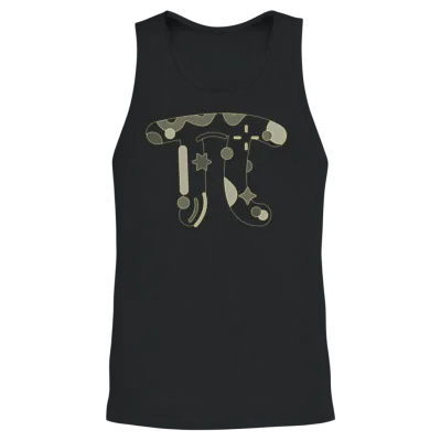 Happy Pi Day Design Ideas Unisex Tank Top - Black