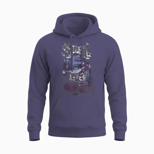 Ghost – Official Skeletour 2025 Atlanta Exclusive Unisex Hoodie - Heather Sport Dark Navy