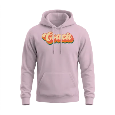 Retro Coach Unisex Hoodie - Light Pink