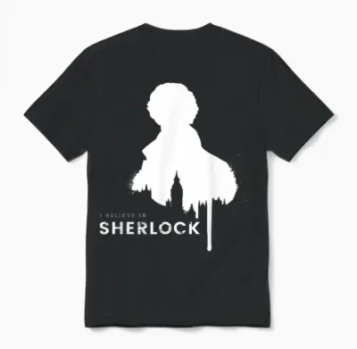 Ich Glaube an Sherlock Unisex T-Shirt - Black