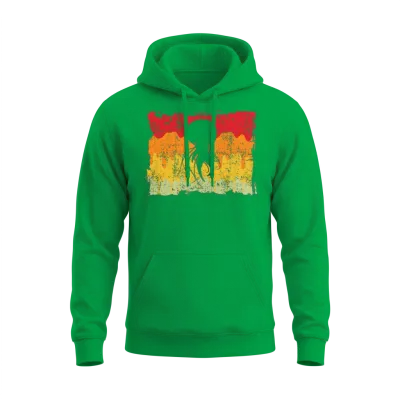 Jellyfish Retro Unisex Hoodie - Irish Green