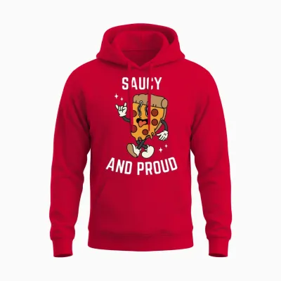 Saucy and Proud Unisex Hoodie - Red