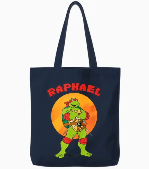 Mademark X Teenage Mutant Ninja Turtles - Raphael Standing Tall Tote Bags - Navy