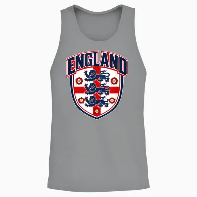 England Shirt with English Flag Men Women Kids England Unisex Tank Top - Sport Grey