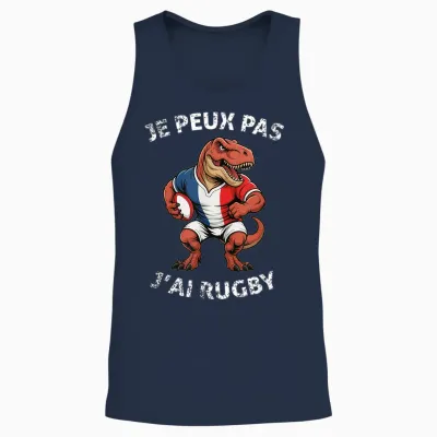 Je Peux Pas J'ai Rugby Player Rugby Lovers Sport Rugby Unisex Tank Top - Navy