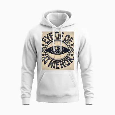 Eye Unisex Hoodie - White