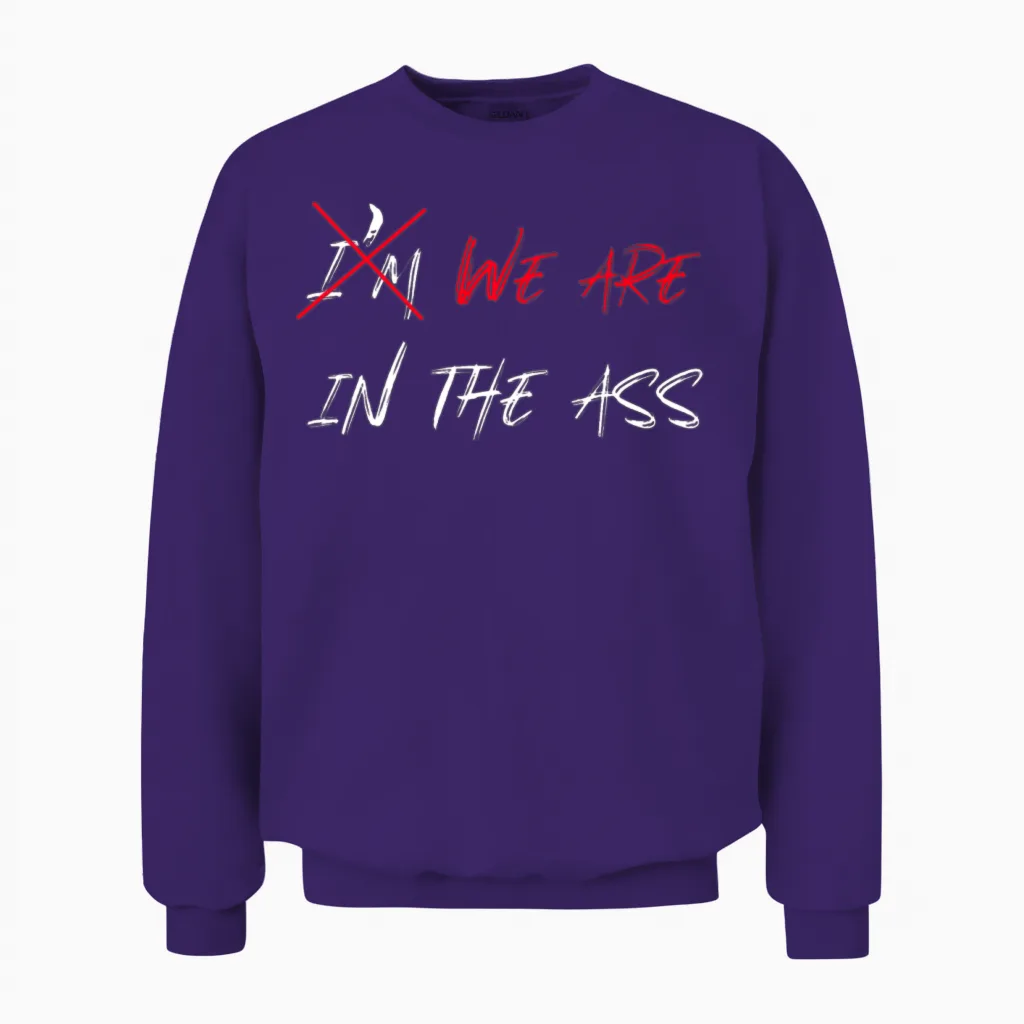 Funny Sayings, the Best Funny Sayings Unisex Sweatshirt in Purple