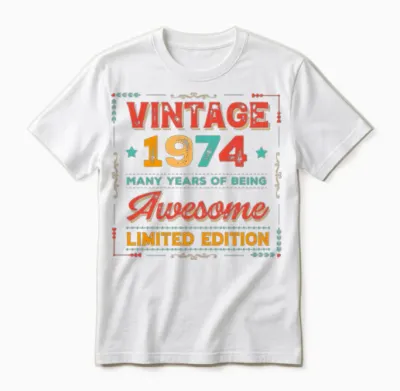 1974 Vintage Unisex T-Shirt - White