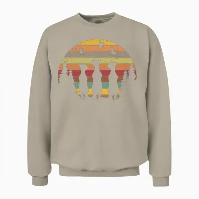 Meerkat Vintage Retro Unisex Sweatshirt - Sand