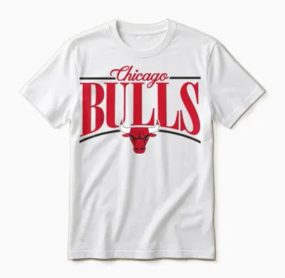 Nba - Logobogen Der Chicago Bulls Unisex T-Shirt - White