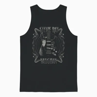 Stevie Ray Vaughan - Blues Rock Music Guitar Unisex Tank Top - Black