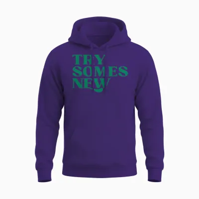Try Somes New Unisex Hoodie - Purple