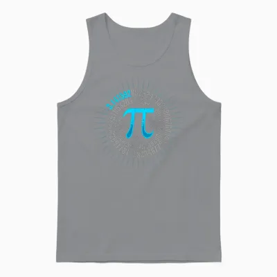 Math Pi Spiral Shirt Pi Symbol 314 Pi Day Math Lover Teacher T-Shirt, Black Unisex Tank Top - Sport Grey