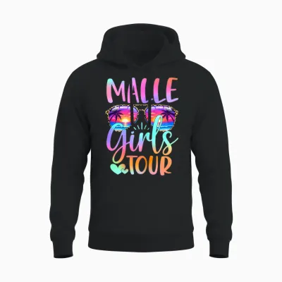 Malle Girls Tour Palmen Sonnenbrille Mallorca Urlaub Unisex Hoodie - Black