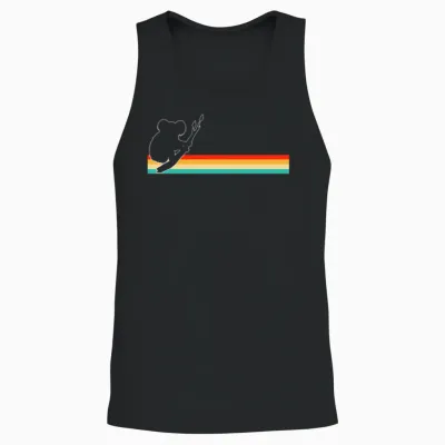 Koala Retro Unisex Tank Top - Black