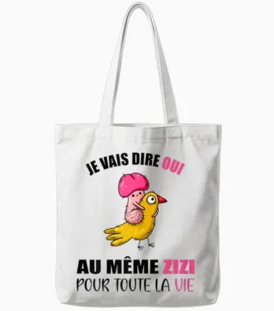 Evjf Same Zizi T-Shirt for the Whole Life Bride to Be T-Shirt, White Tote Bags - White