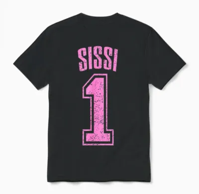 Sissi Supporter Number 1 Größter Fan Unisex T-Shirt - Black