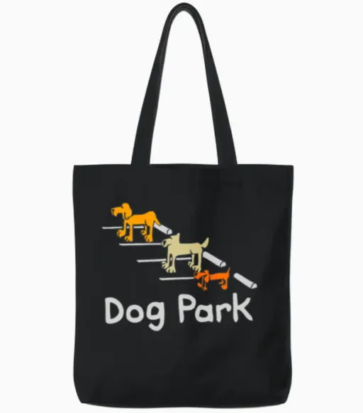 Computergear Dog Park Parking Tote Bags in Black