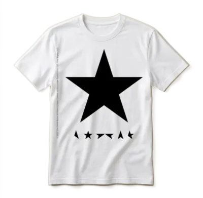 David Bowie Album Cover Blackstar Unisex T-Shirt - White