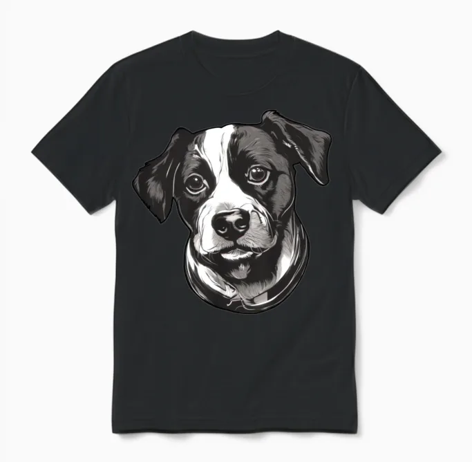 Dog Owners Lovers Unisex T-Shirt in Black