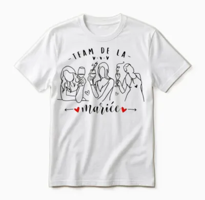 Bride Team Surprise for a Team Bride T-Shirt, White, S Unisex T-Shirt - White