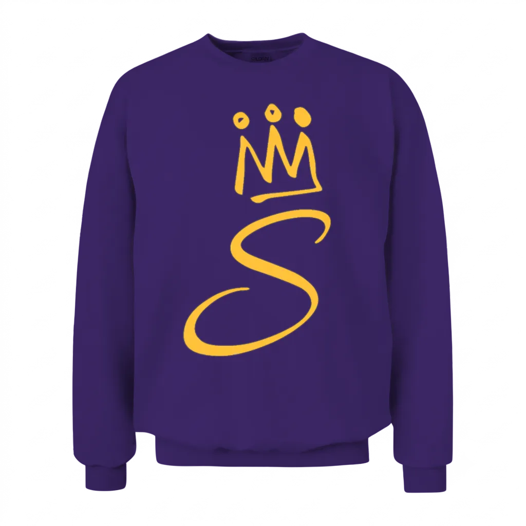 Letter S Unisex Sweatshirt - Purple