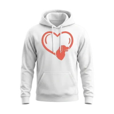 Dog Rescue Dog Lover Unisex Hoodie - White
