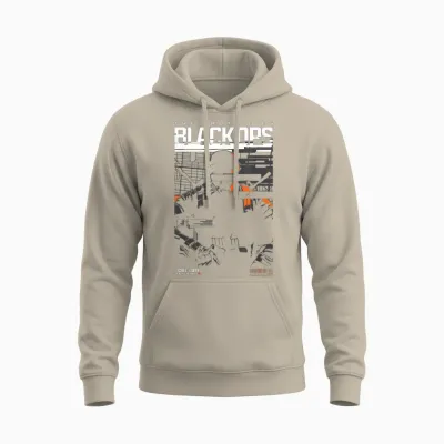 Call of Duty the Truth Lies Black Ops Silhouette Chest Logo T-Shirt, Black, S Unisex Hoodie - Sand