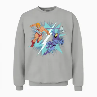 Die Meister Des Universums He-Man Gegen Skeletor Unisex Sweatshirt - Ash