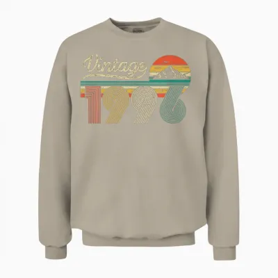 Vintage 1996 Anniversaire 30 Ans Pour Hommes Femmes Unisex Sweatshirt - Sand