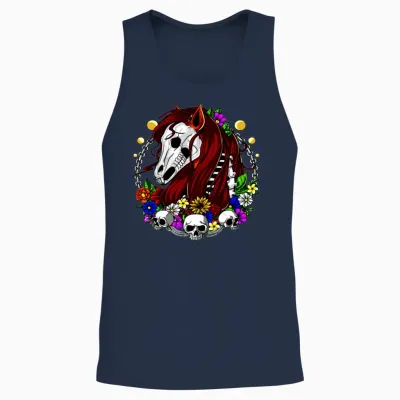 Dead Horse Unisex Tank Top - Navy