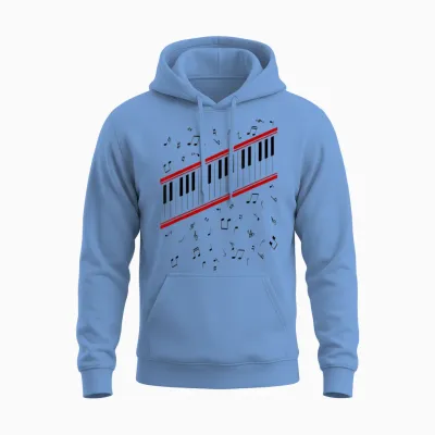 Costume De Piano Beat It Unisex Hoodie - Carolina Blue