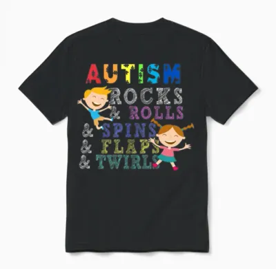 Puzzle Pieces Shirt, Autism Rocks, Autism Kid Unisex T-Shirt - Black