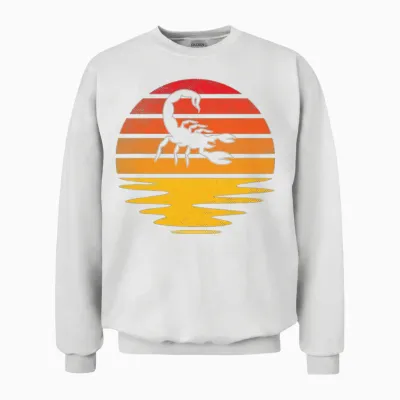 Scorpion Retro Unisex Sweatshirt - White