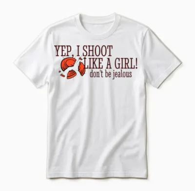 Shoot Like a Girl Unisex T-Shirt - White