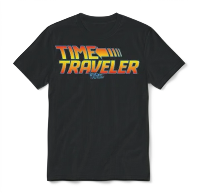 Back to the Future Time Traveler Unisex T-Shirt - Black