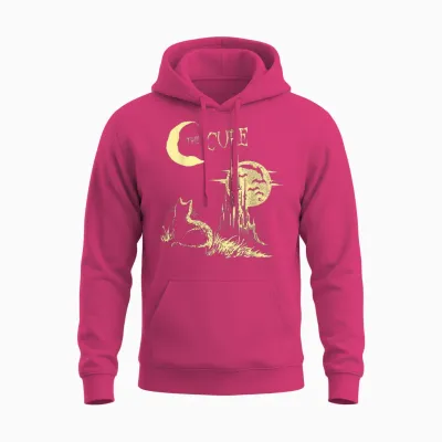 Retro the Cure Cat Gothic Cat Lover Men Women Unisex Hoodie - Heliconia