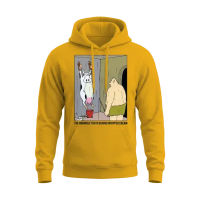 The Horrible Truth Behind Whipped Cream Funny Appa Unisex Hoodie - Gold