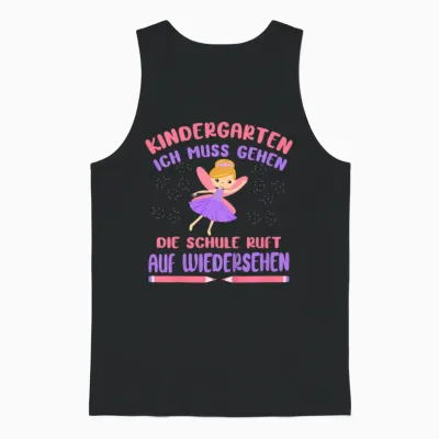 Kinder Kita Abgänger 2026 Fee Schule Ruft Schulkind Mädchen Unisex Tank Top - Black