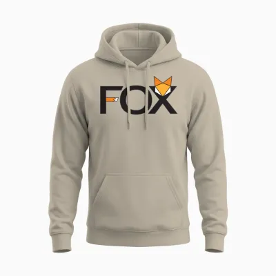 Fox Writing - Art Unisex Hoodie - Sand