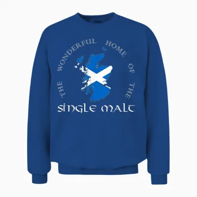 Home of the Single Malt Für Whiskey Liebhaber Und Genießer Unisex Sweatshirt - Royal