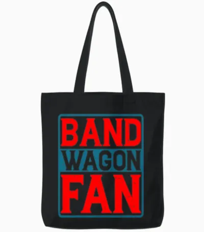 Bandwagon Fan 5 Tote Bags - Black