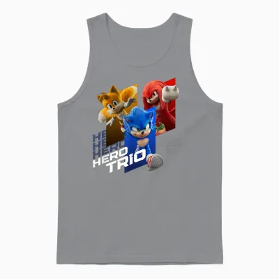 Sonic the Hedgehog 3 - "hero Trio Unisex Tank Top - Sport Grey