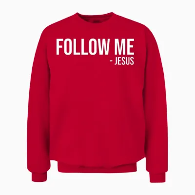 Follow Jesus Unisex Sweatshirt - Red