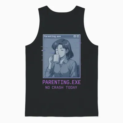 Parenting.exe – No Crash Today Unisex Tank Top - Black