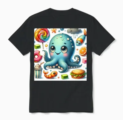 Funny Animal Unisex T-Shirt - Black