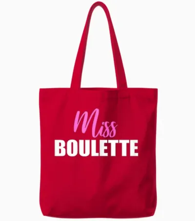 Miss Boulette | Awkward Gaffe Dumpling Error Left Fun Tote Bags - Red