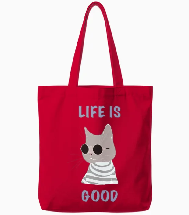Funny Pictures Tote Bags in Red