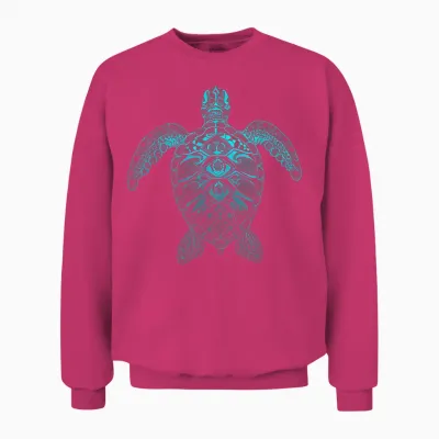 Mandala Schildkröte Unisex Sweatshirt - Heliconia